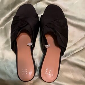 Women's Black Slide Sandals